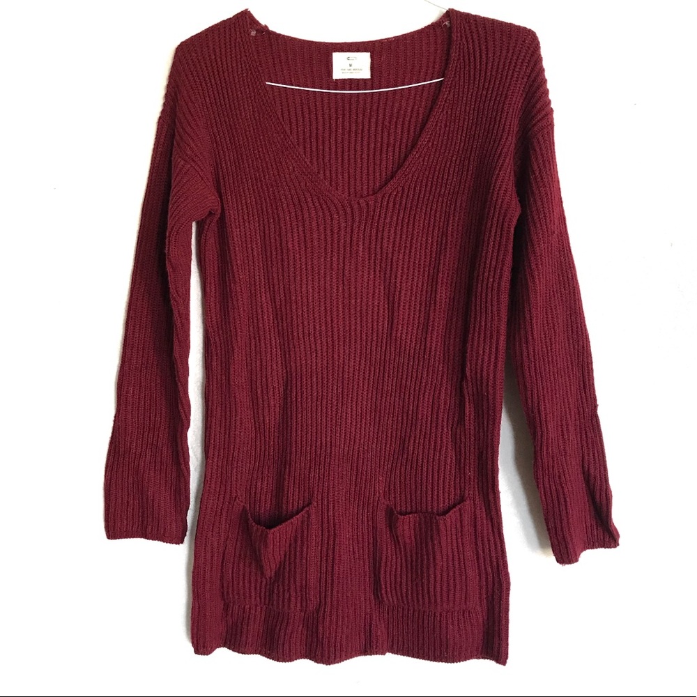 Anthropologie Pins & Needles Waffle Knit Sweater
